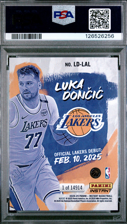 2024 PANINI INSTANT NBA #LDLAL LUKA DONCIC PSA GEM MINT 10