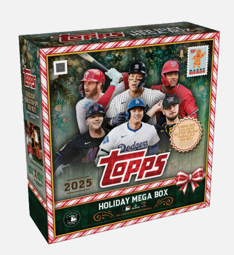 2025 Topps Holiday Baseball MEGA BOX (100 Cards)
