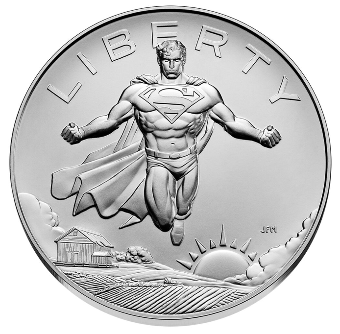 2025 SUPERMAN (P) Comic Art One Ounce Silver Medal OGP & COA PRESALE