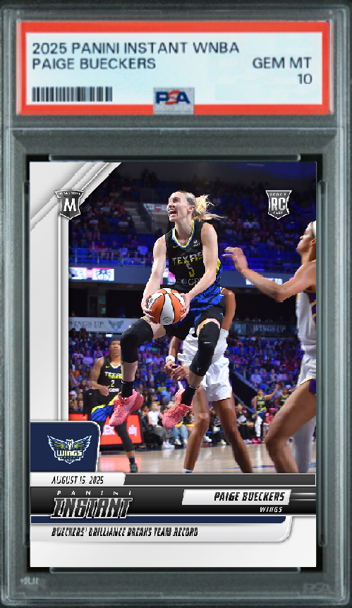 2025 Panini Instant WNBA 226 Paige Bueckers RC PSA GEM MINT 10 PRESALE